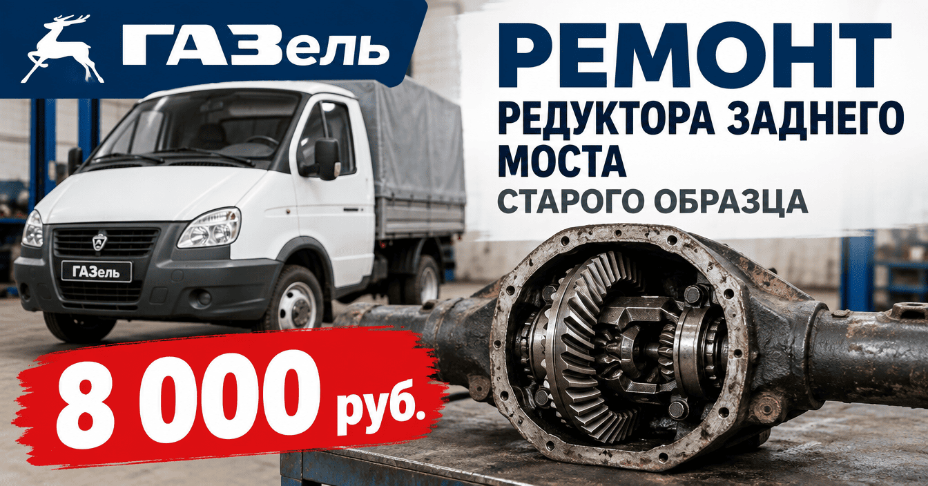 Ремонт редуктора заднего моста С/О