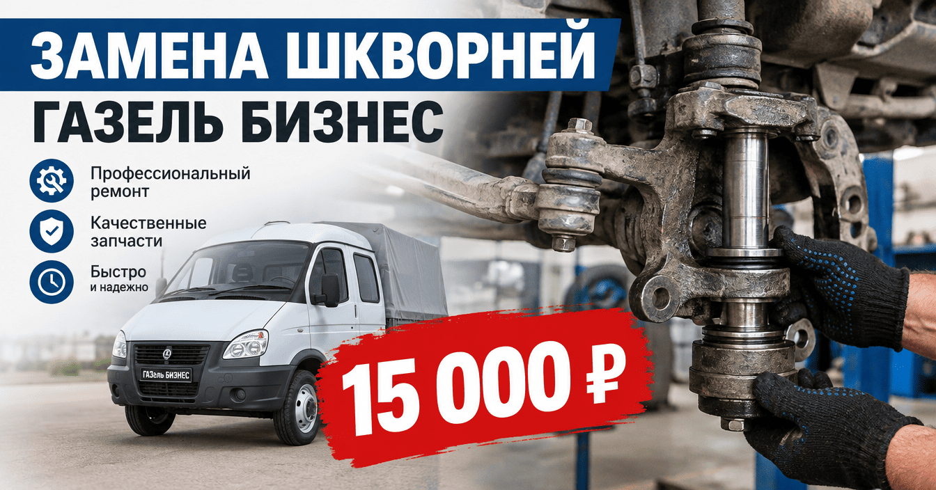 Замена шкворней Газель Бизнес